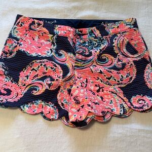 Lilly Pulitzer Pink and Navy paisley Shorts